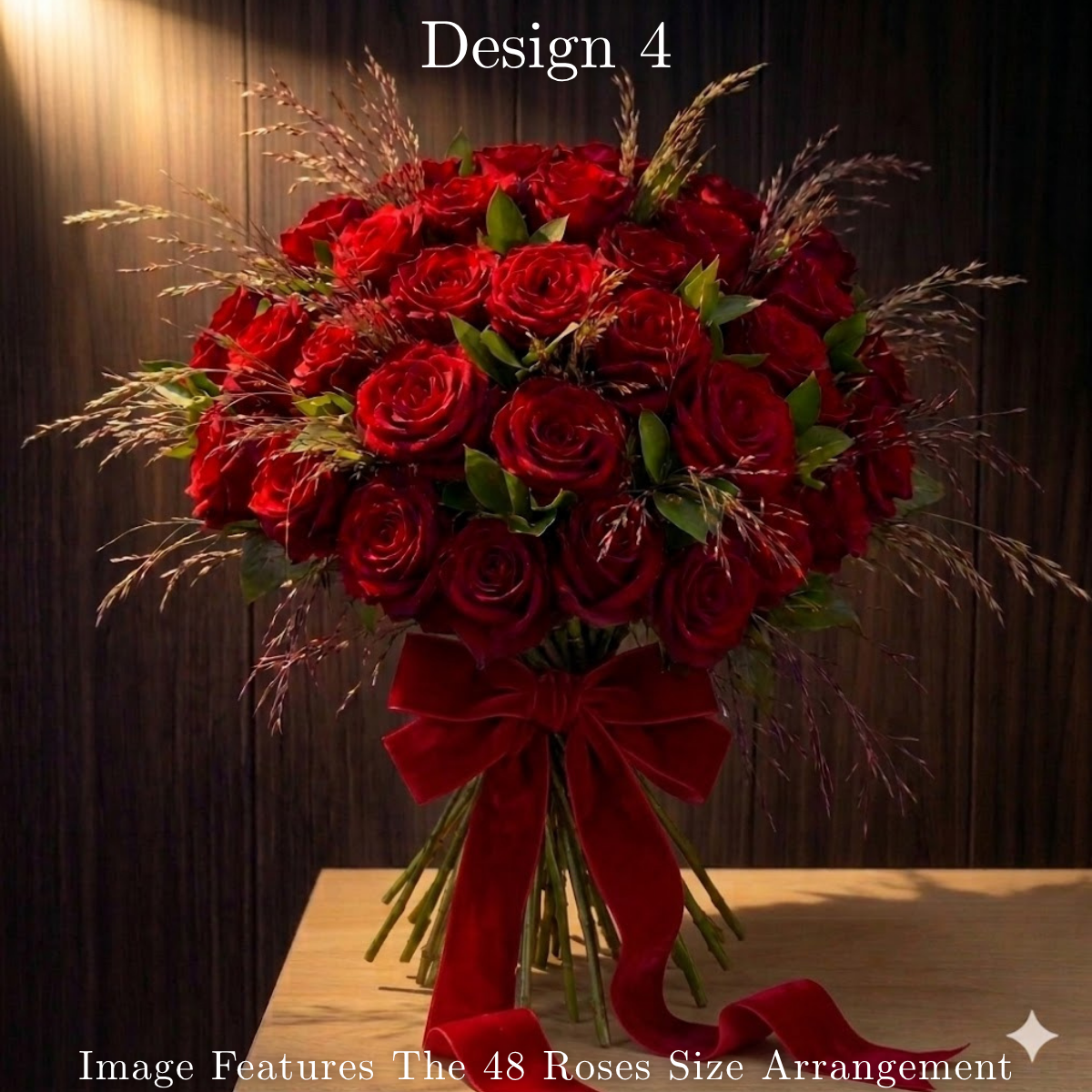 Rose Bunch - Red , Red Variegated Rose Bunches - Classic