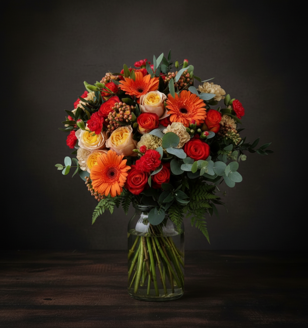 Flower Bunch - Autumn Coloured Hostess Bunch