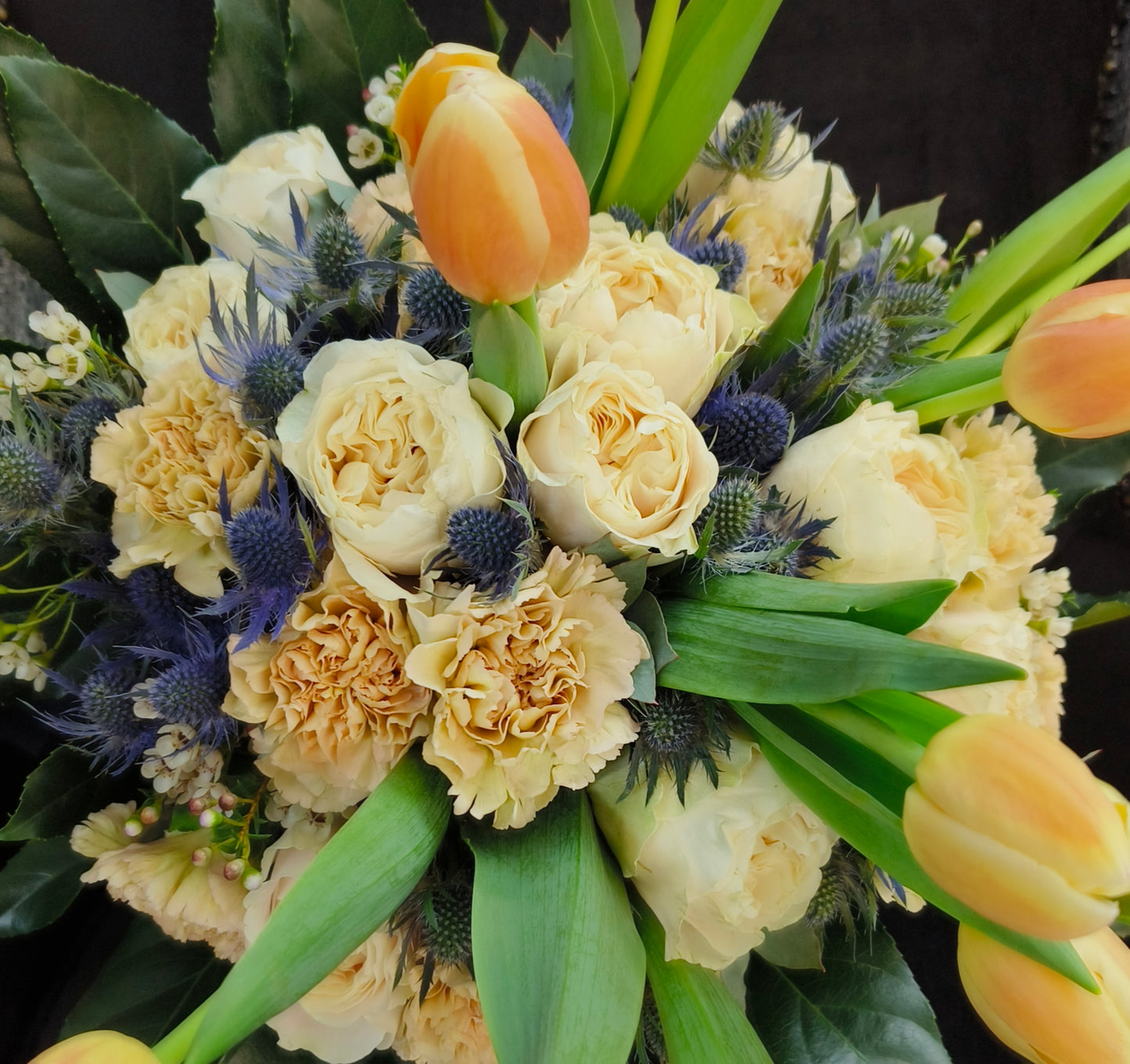 Peach/Apricot/Coral Coloured Parisian Posy