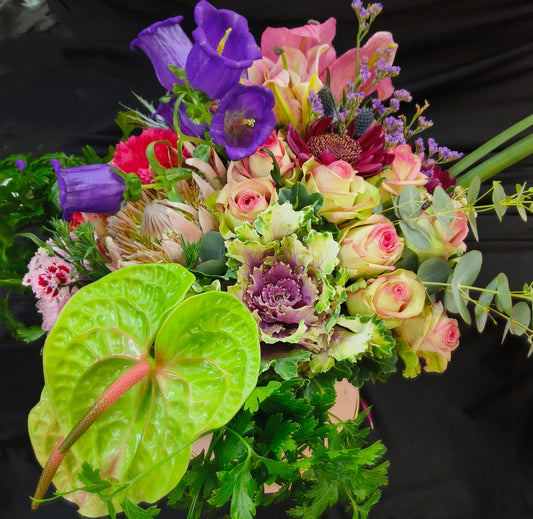 Pink/Lavender/Lilac Coloured Parisian Posy