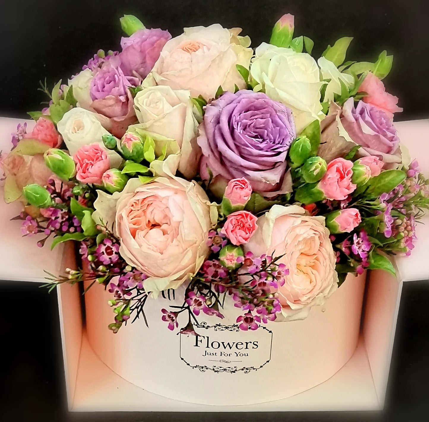 Pink/Lavender/Lilac Coloured Flower Box