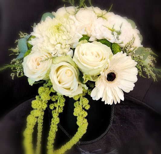 Hat Box - White Cream Coloured Hat Boxes