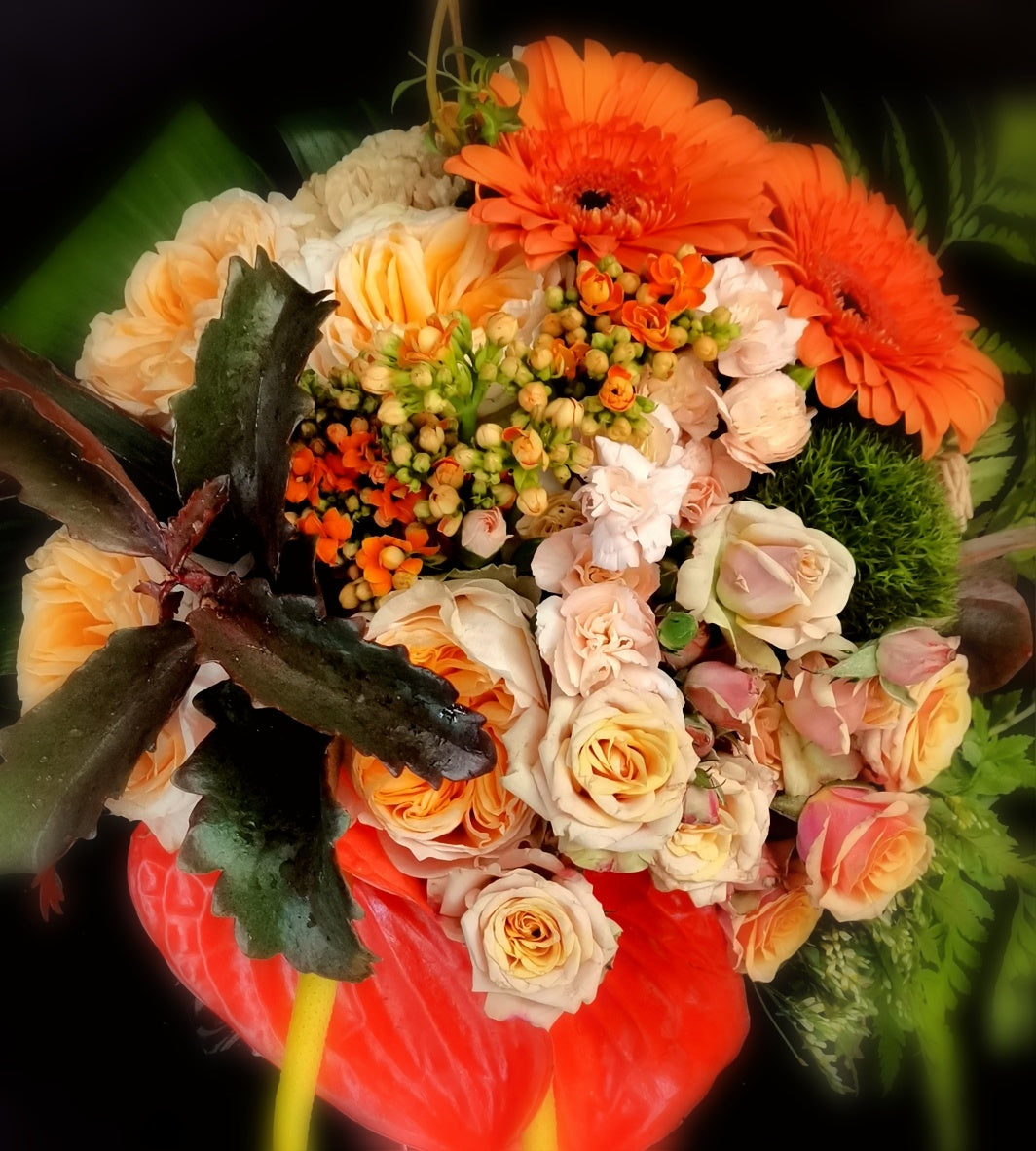 Autumn Coloured Parisian Posy