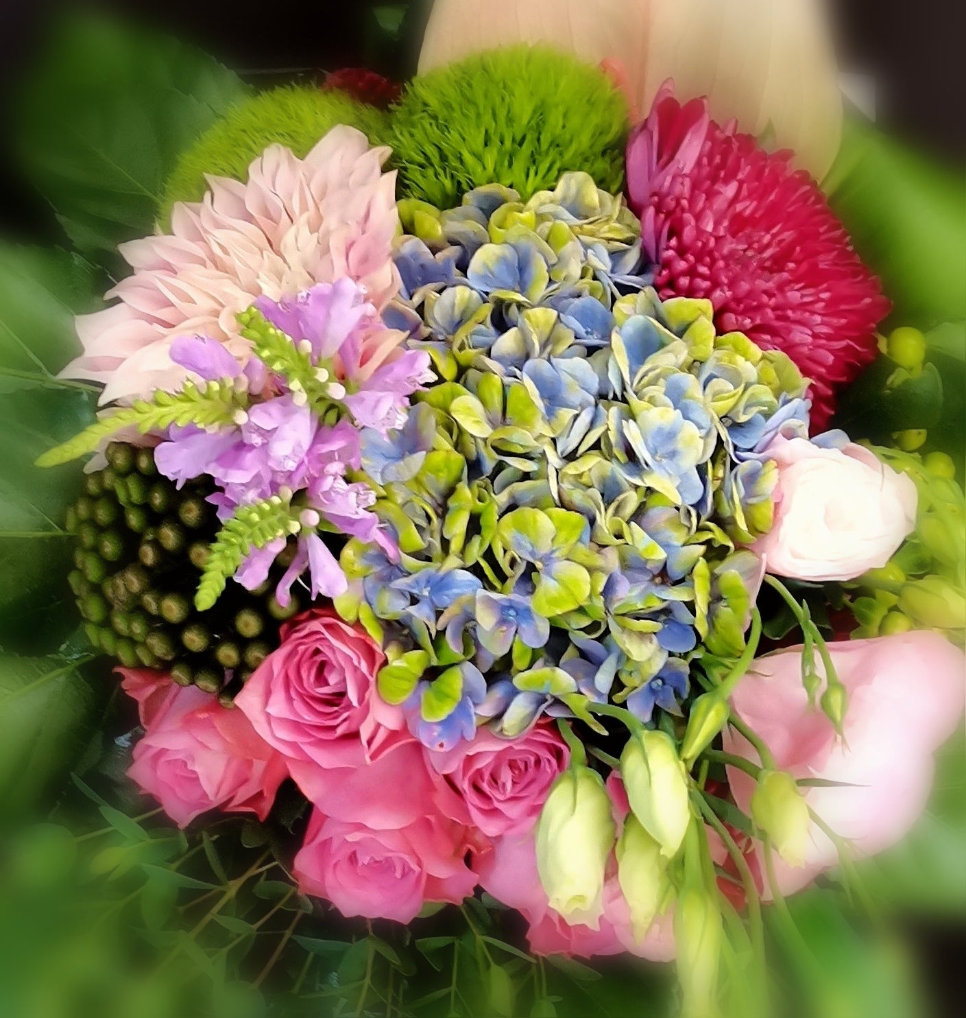Pink/Lavender/Lilac Coloured Parisian Posy