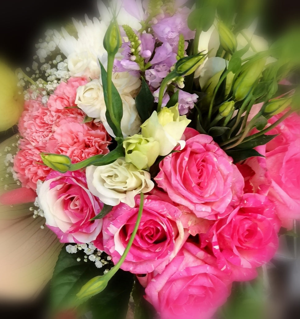 Pink/Lavender/Lilac Coloured Parisian Posy