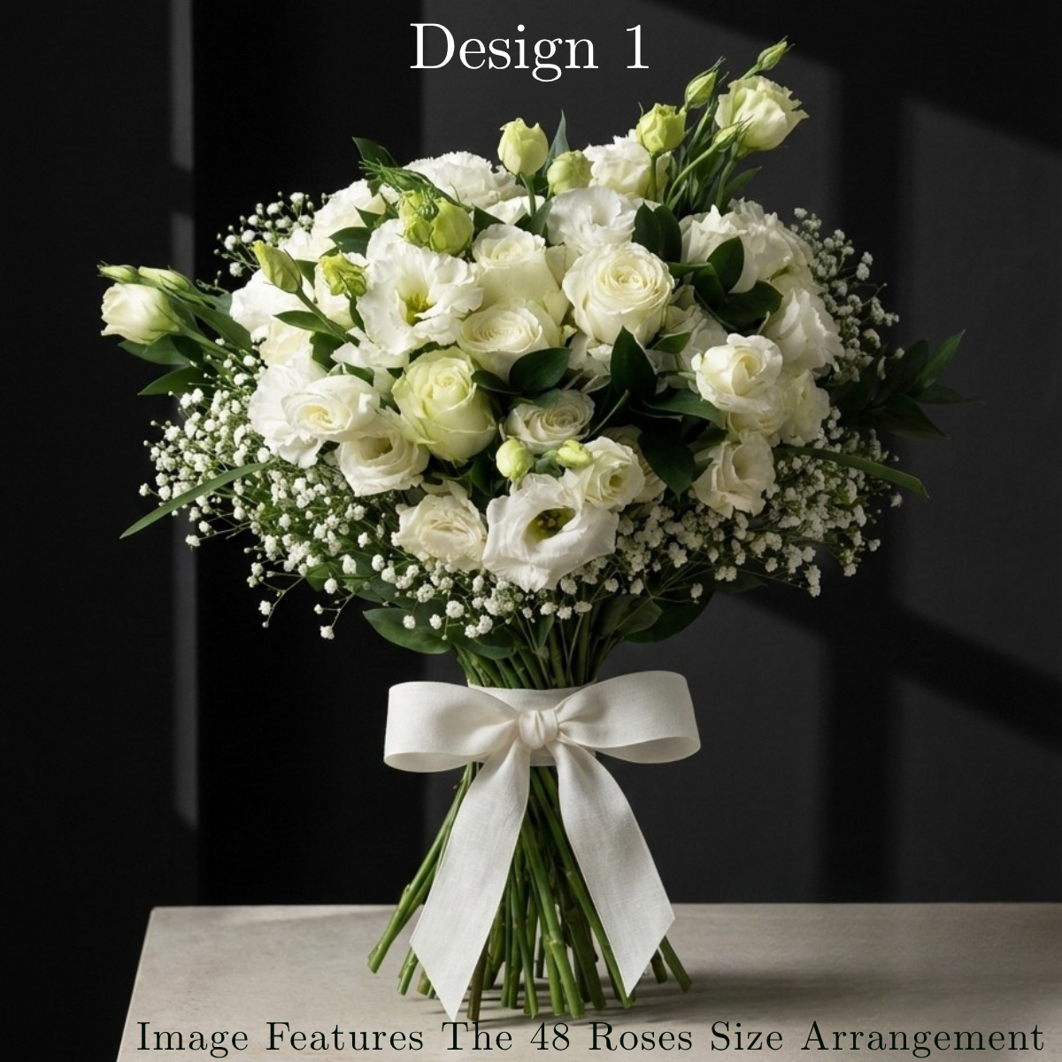 White Rose Bunch in Pretoria | Classic Luxury Floral Bouquet
