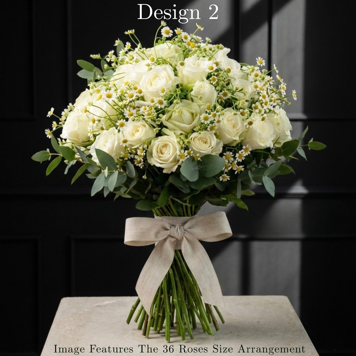 White Rose Bunch in Pretoria | Classic Luxury Floral Bouquet
