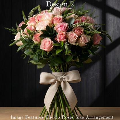 Rose Bunches - Pink Lavender Lilac Rose Bunches - Classic
