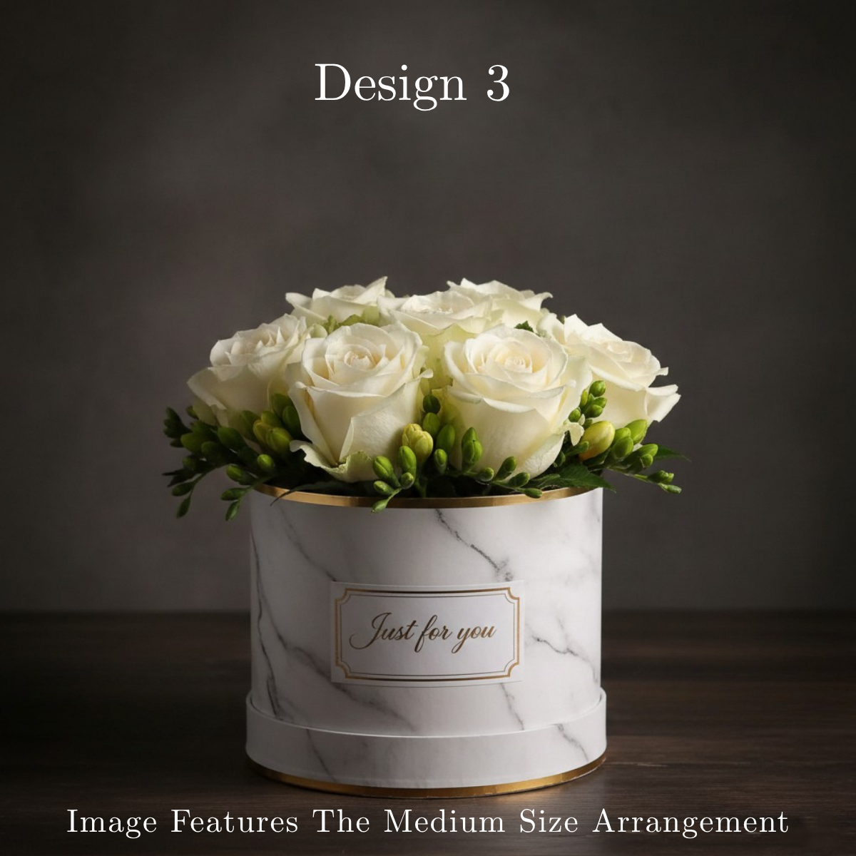 White Rose Hat Box in Pretoria | Luxury Elegant Floral Gifting