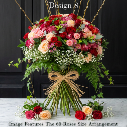 Rose Bunches - Mixed Coloured Rose Bunches - Classic