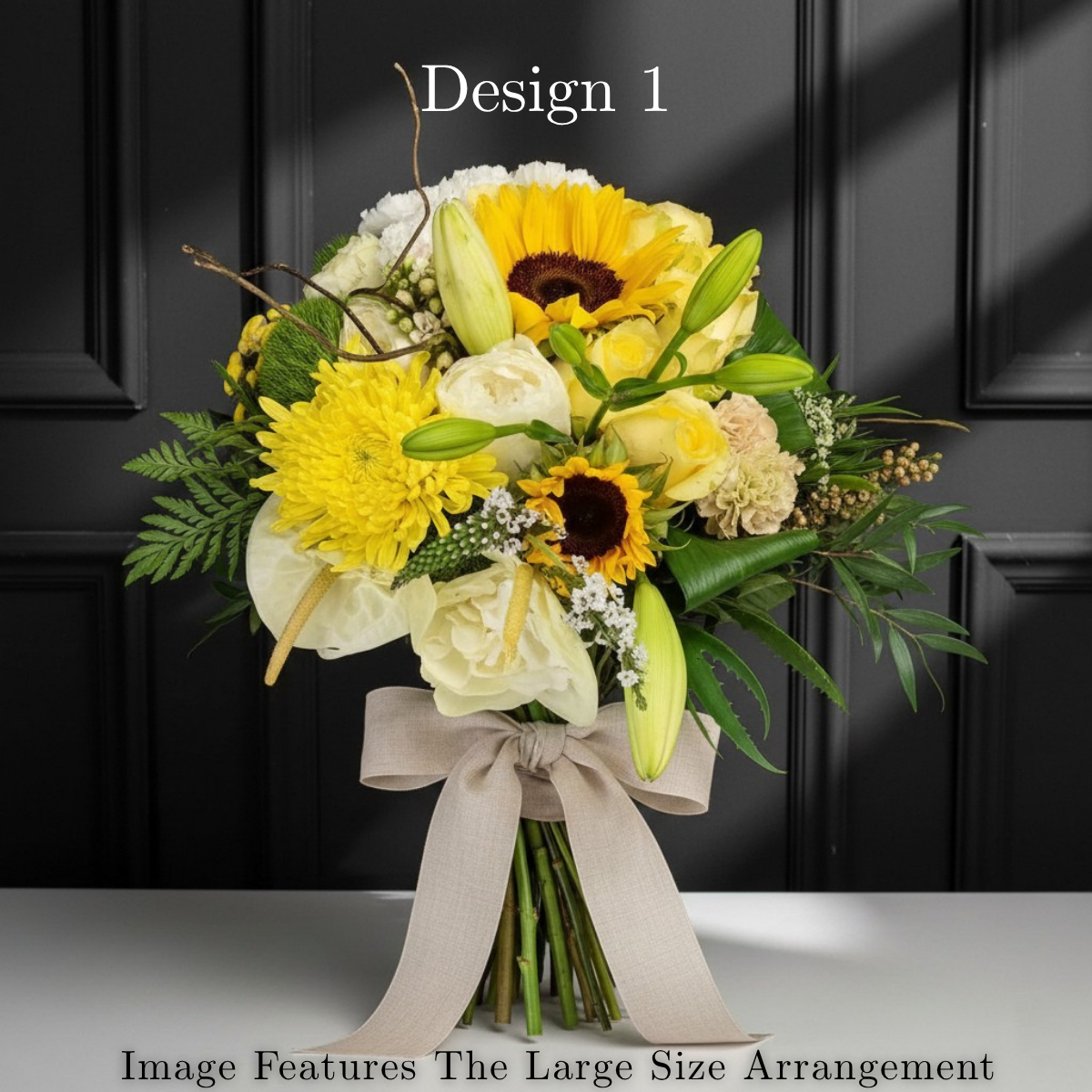 Parisian Posy - Yellow Coloured Parisian Posy