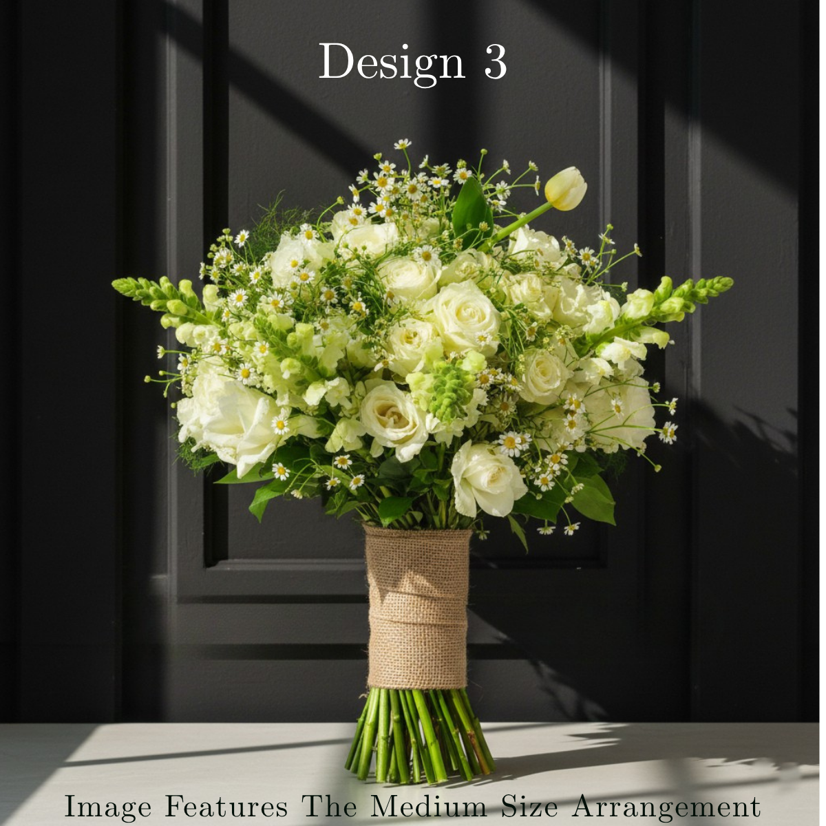 Flower bunch - White Cream Coloured Hostess Bunches