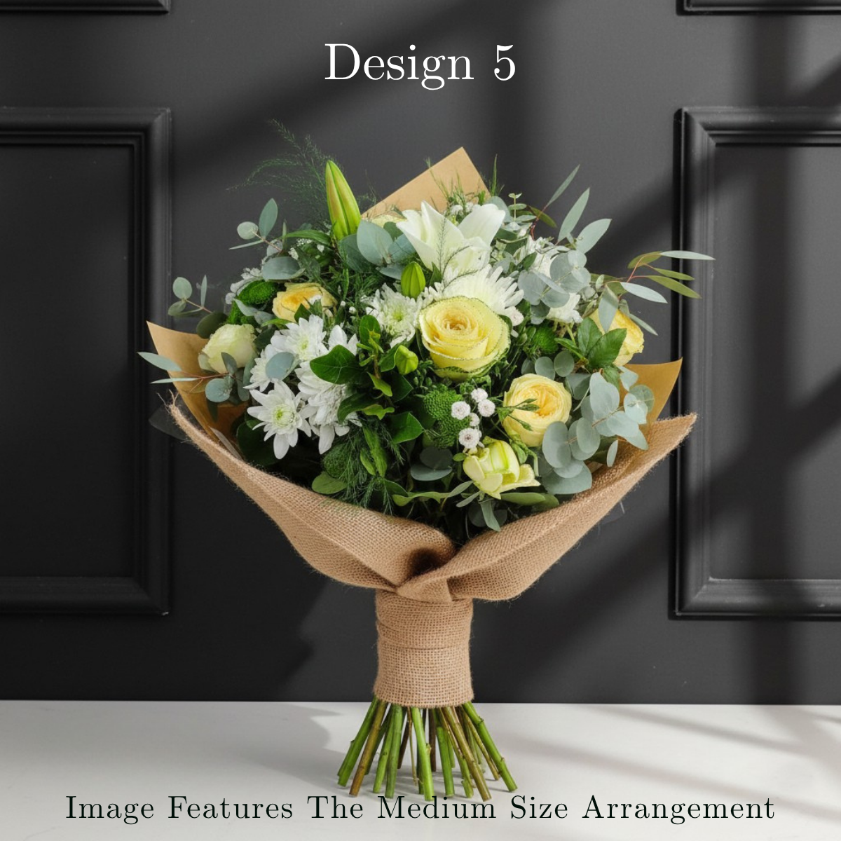 Flower bunch - White Cream Coloured Hostess Bunches