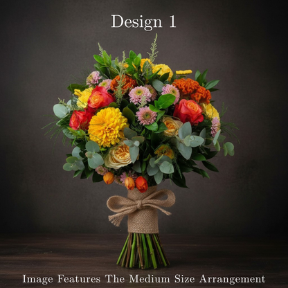 Flower Bunch - Autumn Coloured Hostess Bunch