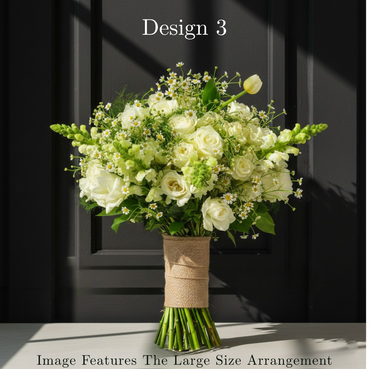 Flower bunch - White Cream Coloured Hostess Bunches