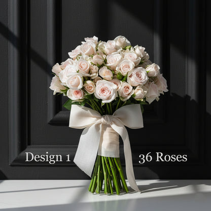 Rose Bunches - Peach Apricot Coral Rose Bunches - Classic