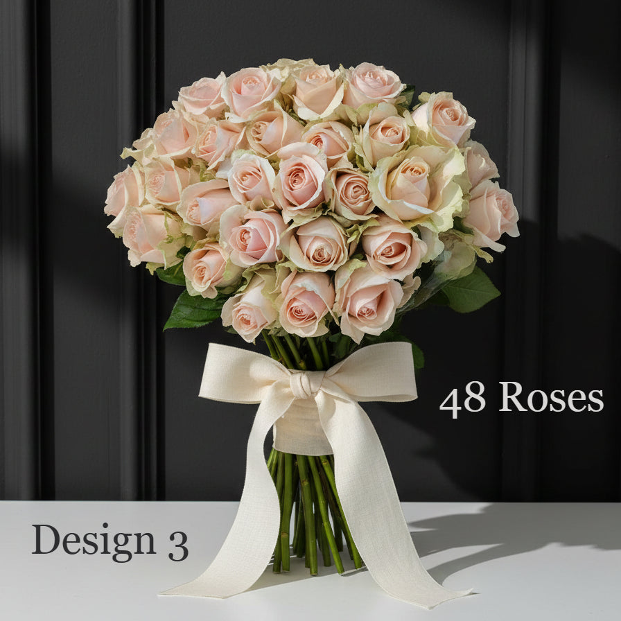 Rose Bunches - Peach Apricot Coral Rose Bunches - Classic
