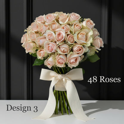 Rose Bunches - Peach Apricot Coral Rose Bunches - Classic