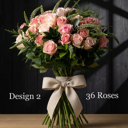 Rose Bunches - Pink Lavender Lilac Rose Bunches - Classic