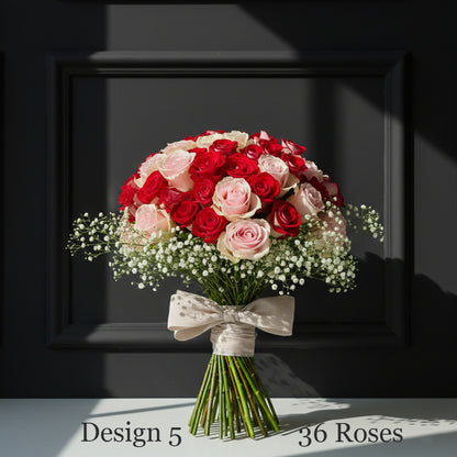 Rose Bunches - Mixed Coloured Rose Bunches - Classic