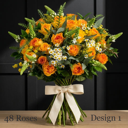 Rose Bunches - Yellow Coloured Rose Bunches - Classic