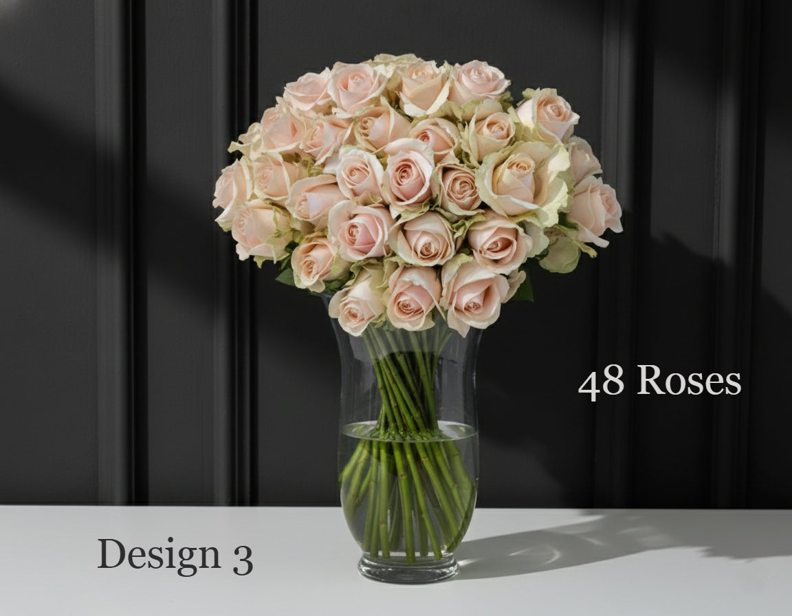 Rose Bunches - Peach Apricot Coral Rose Bunches - Classic
