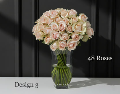 Rose Bunches - Peach Apricot Coral Rose Bunches - Classic