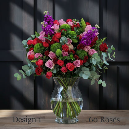 Rose Bunches - Mixed Coloured Rose Bunches - Classic