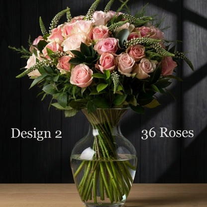 Rose Bunches - Pink Lavender Lilac Rose Bunches - Classic