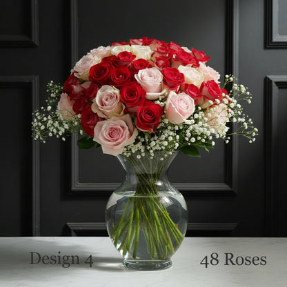 Rose Bunches - Pink Lavender Lilac Rose Bunches - Classic