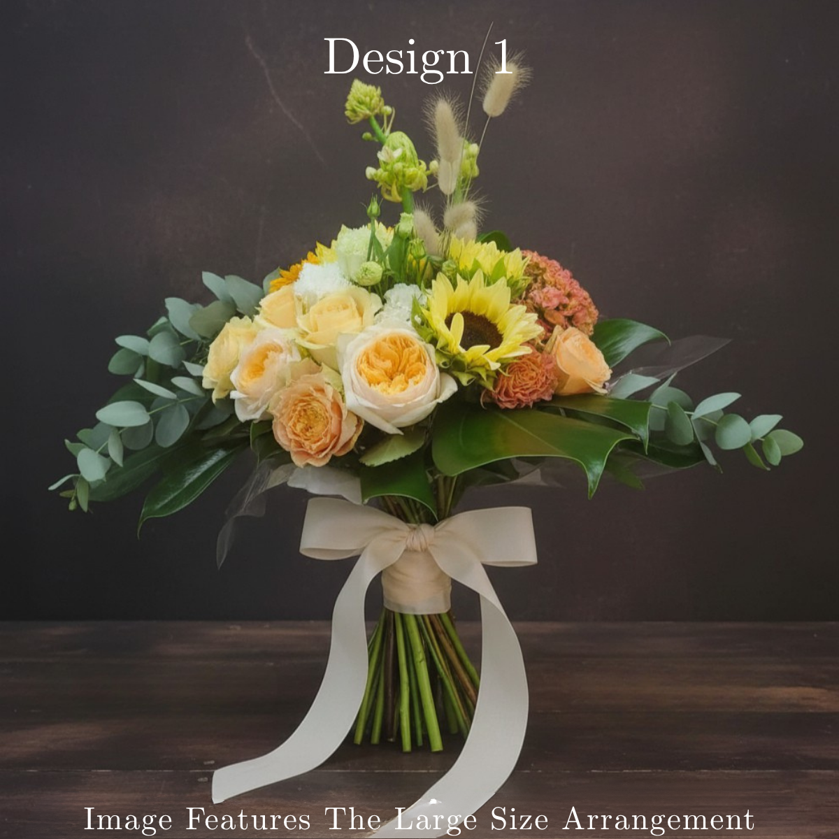 Parisian Posy - Peach Apricot Coral Coloured Parisian Posy