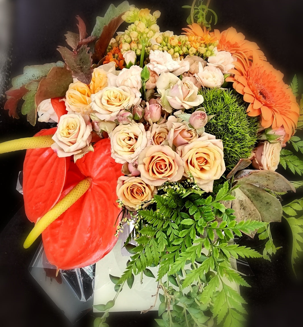 Autumn Coloured Parisian Posy