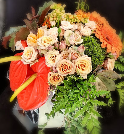 Autumn Coloured Parisian Posy