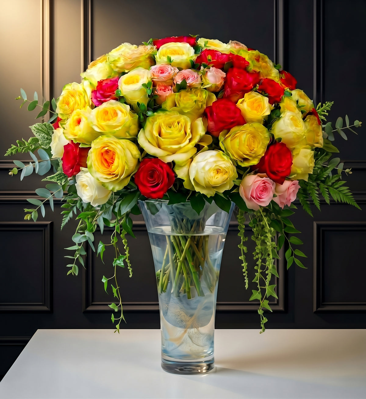 Rose Bunches - Mixed Coloured Rose Bunches - Classic