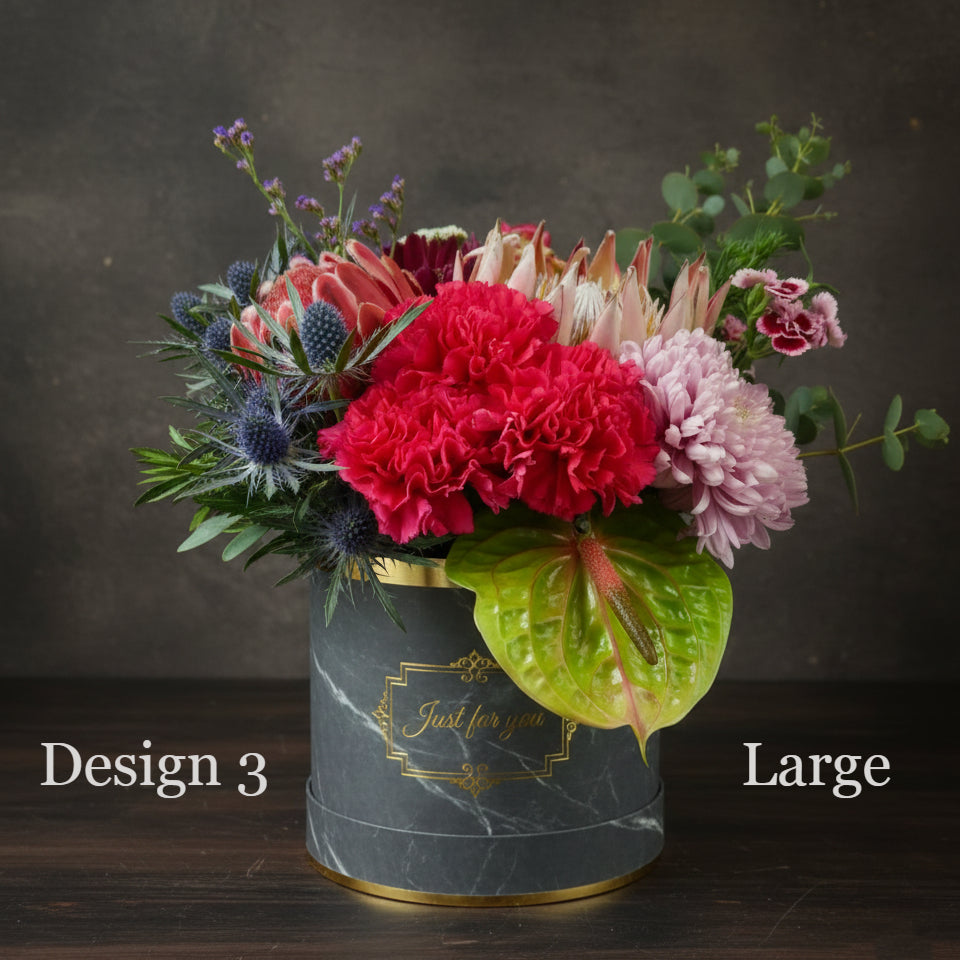 Hat Box - Berry Coloured Hat Boxes