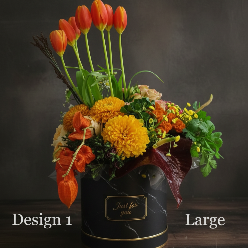 Hat Box - Autumn Coloured Hat Box