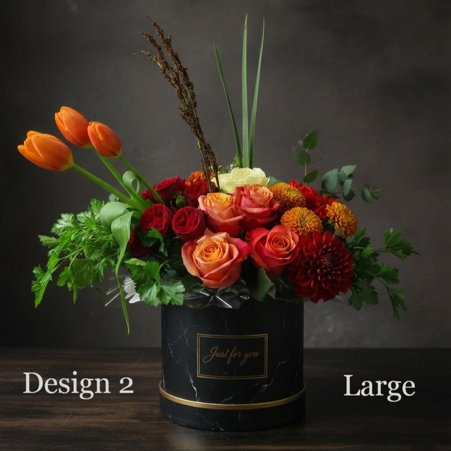 Hat Box - Autumn Coloured Hat Box