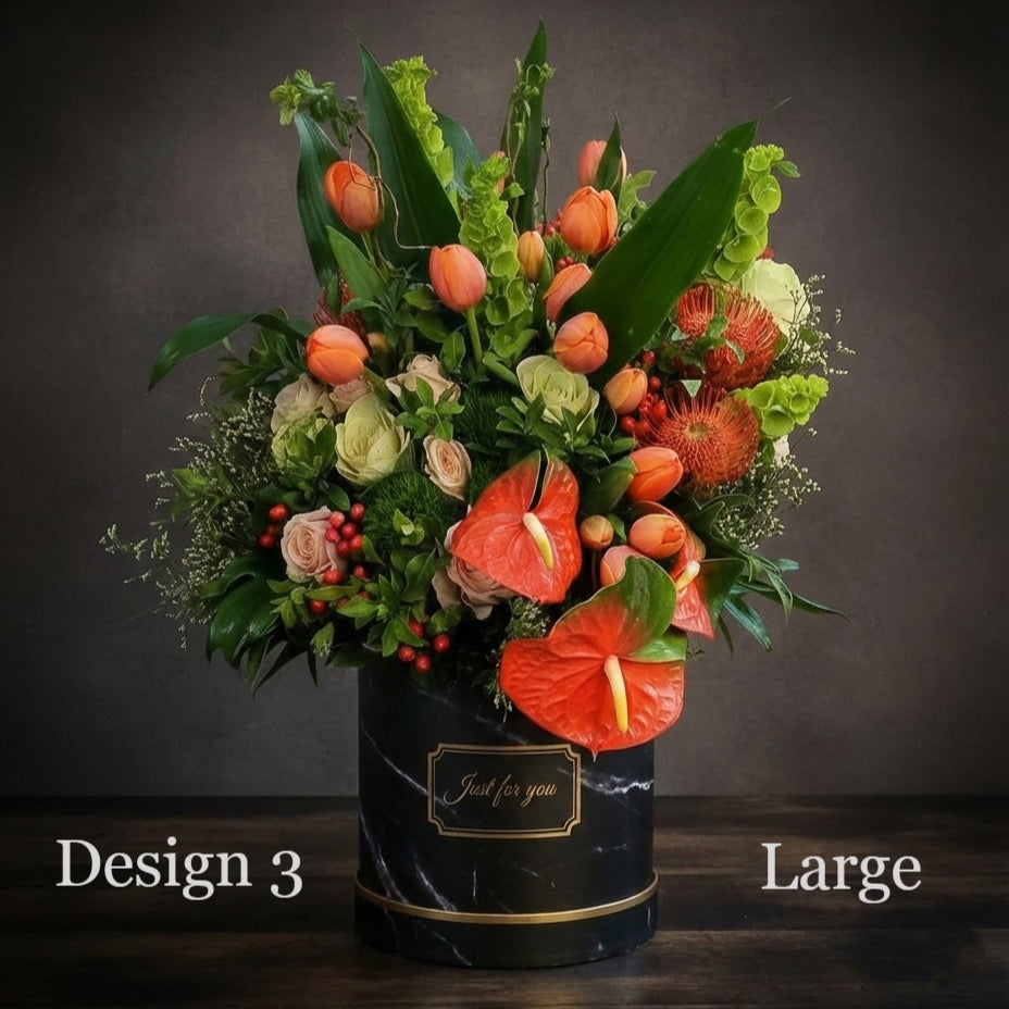 Hat Box - Autumn Coloured Hat Box