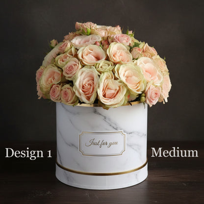 Hat Box - Peach Apricot Coral Coloured Hat Boxes