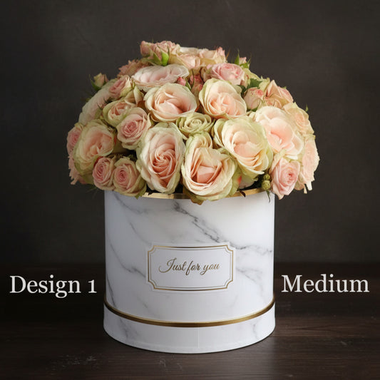 Hat Box - Peach Apricot Coral Coloured Hat Boxes