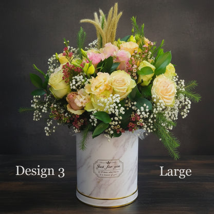 Hat Box - Peach Apricot Coral Coloured Hat Boxes