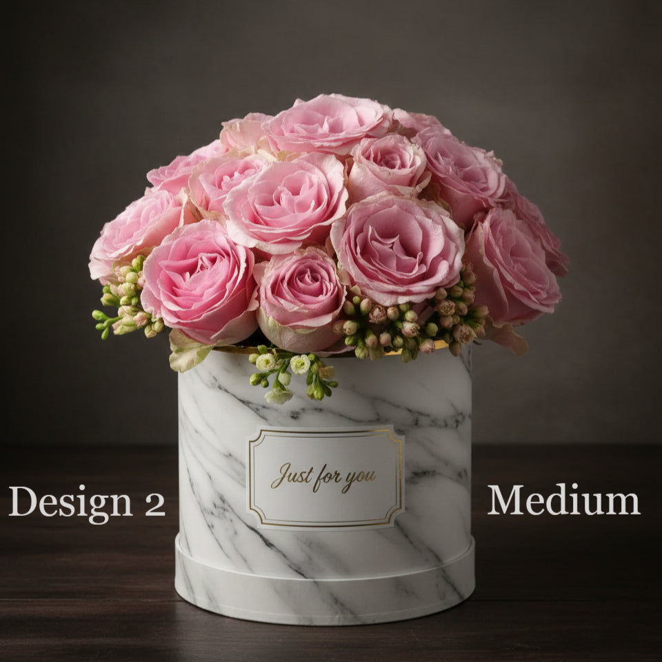 Hat Box - Pink Lavender Lilac Coloured Hat Box