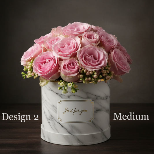 Hat Box - Pink Lavender Lilac Coloured Hat Box