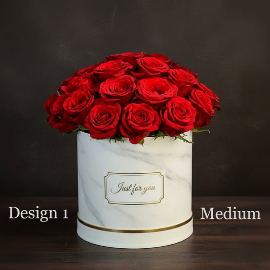 Hat Box - Red Roses Hat Box