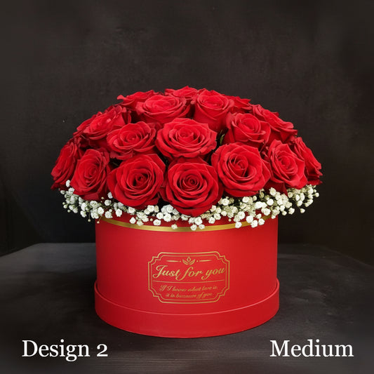 Hat Box - Red Roses Hat Box