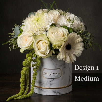 Hat Box - White Cream Coloured Hat Boxes