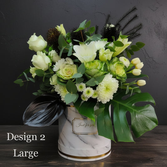 Hat Box - White Cream Coloured Hat Boxes