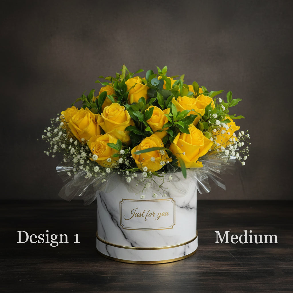 Hat Box - Yellow Coloured Hat Boxes