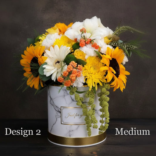 Hat Box - Yellow Coloured Hat Boxes