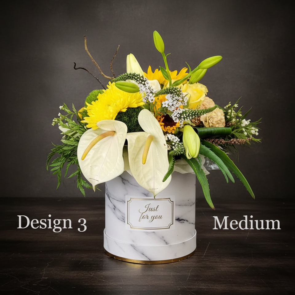 Hat Box - Yellow Coloured Hat Boxes